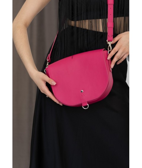 Women's leather bag Ruby L fuchsia