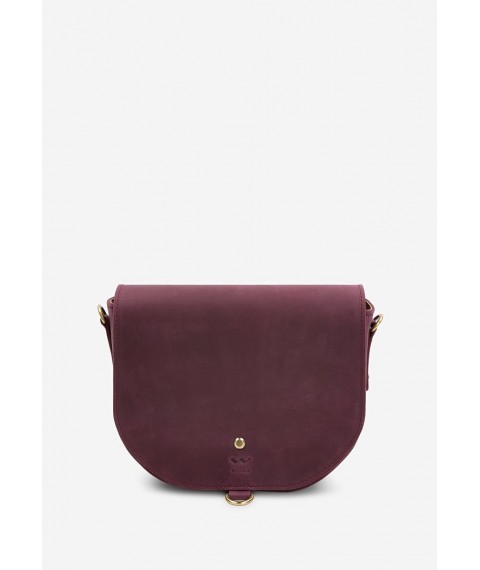 Women's leather bag Ruby L burgundy vintage