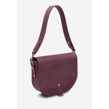 Women's leather bag Ruby L burgundy vintage
