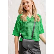 Women's leather bag Ruby S black