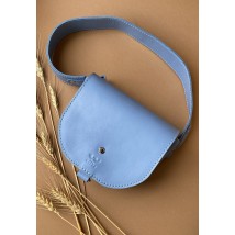 Женская кожаная сумка Ruby S голубая