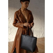 Кожаный шоппер Walker Mini черный флотар
