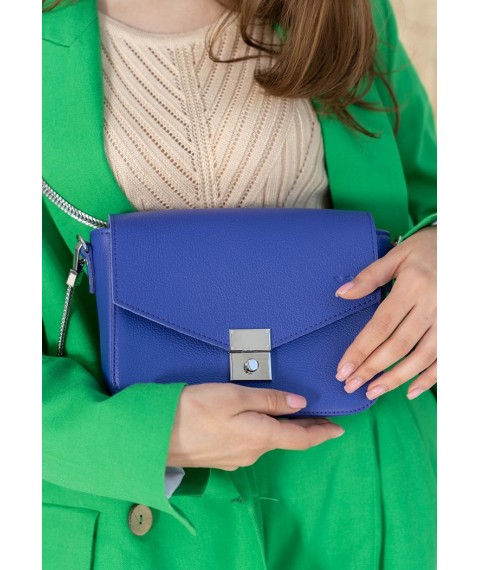 Women's leather handbag Yoko purple flotar