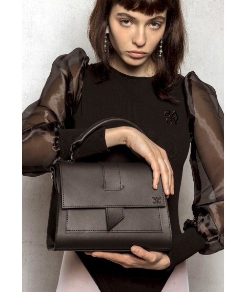 Women's leather bag Ester black