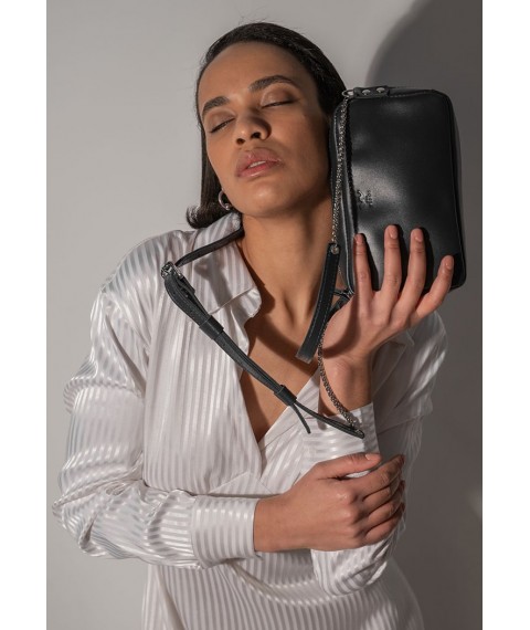 Faith leather bag black