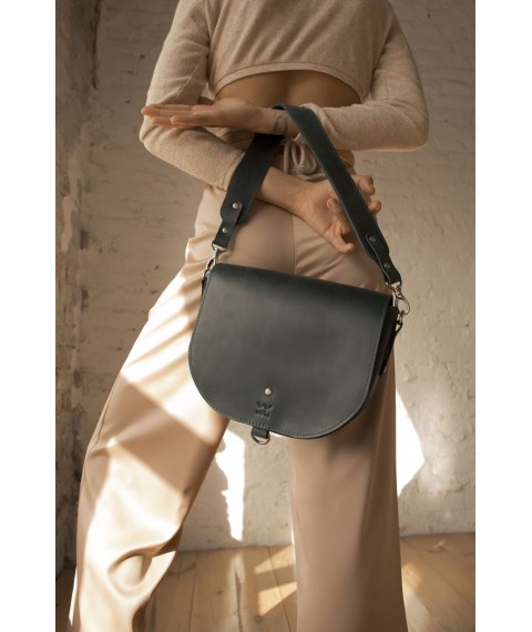 Women's leather bag Ruby L black