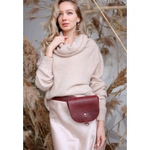 Women's leather bag Ruby S burgundy vintage