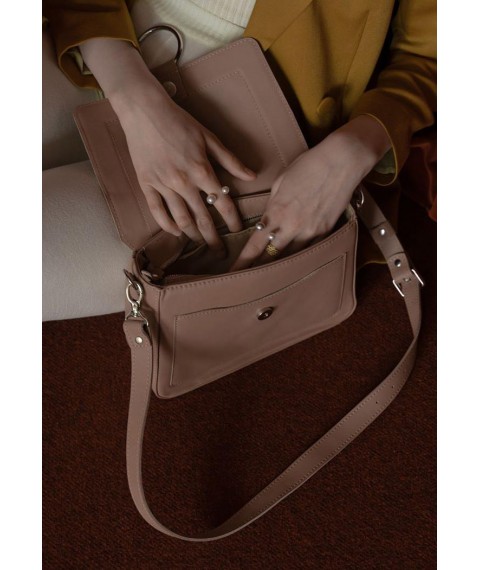 Women's leather bag Jessie caramel crust