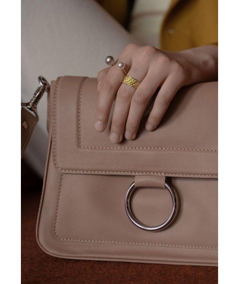 Women's leather bag Jessie caramel crust