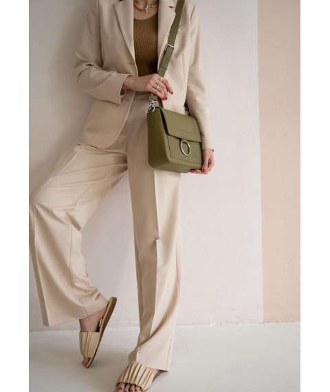 Women's leather bag Jessie olive