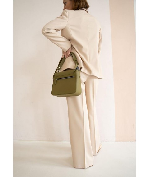 Women's leather bag Jessie olive