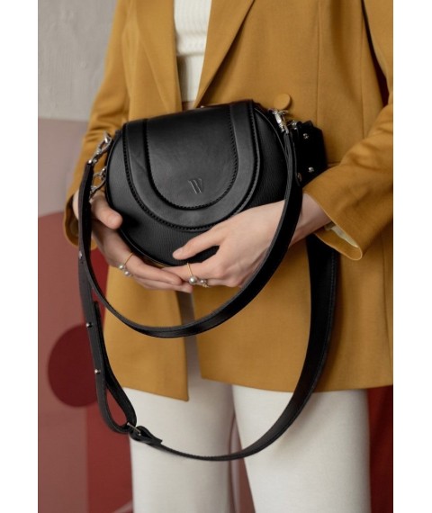 Women's leather bag Mandy black