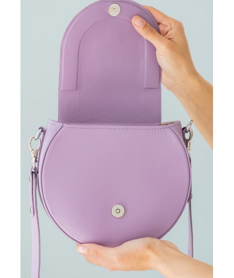 Women's leather bag Mandy lavender