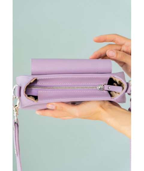 Women's leather bag Mandy lavender