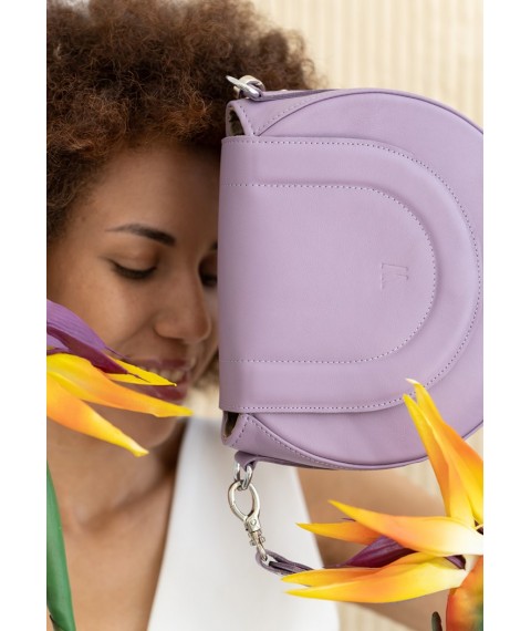 Women's leather bag Mandy lavender