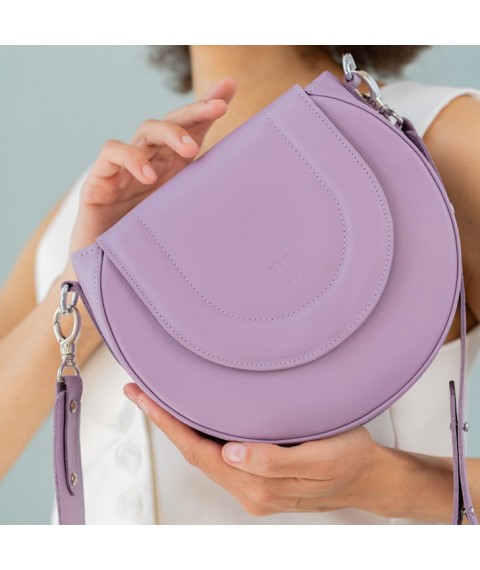 Women's leather bag Mandy lavender