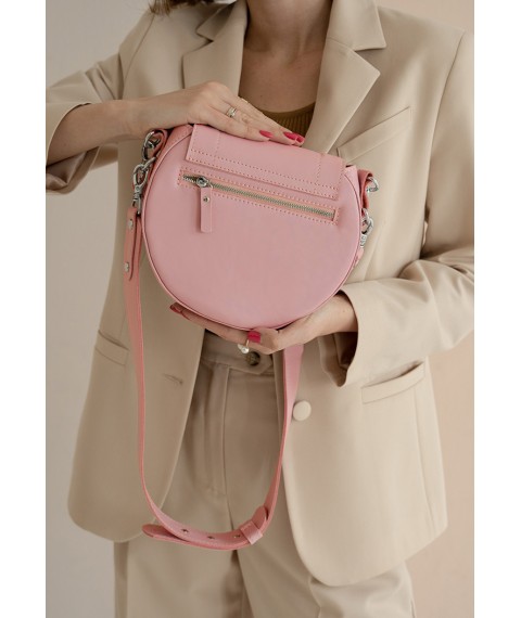 Women's leather bag Mandy pink