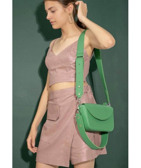 Women's leather bag Molly green