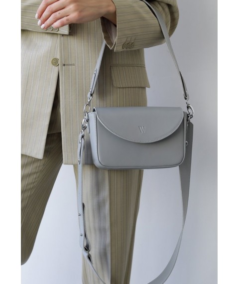 Women's leather bag Molly gray