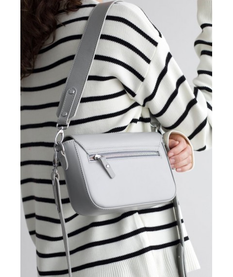 Women's leather bag Molly gray