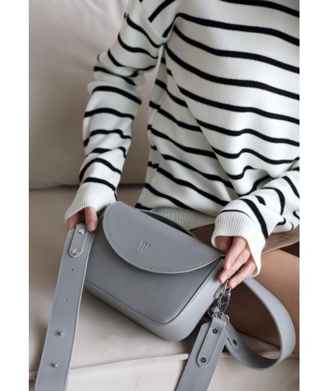 Women's leather bag Molly gray
