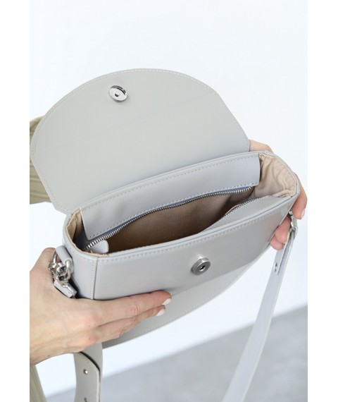 Women's leather bag Molly gray