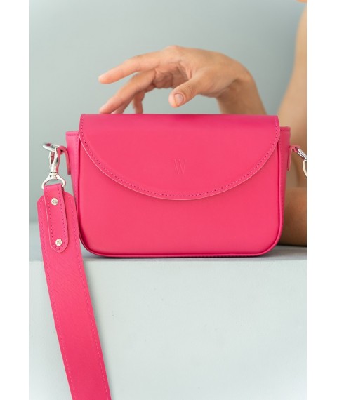 Women's leather bag Molly fuchsia