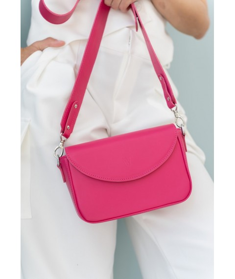 Women's leather bag Molly fuchsia