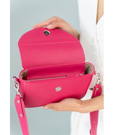 Women's leather bag Molly fuchsia