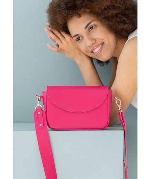 Women's leather bag Molly fuchsia