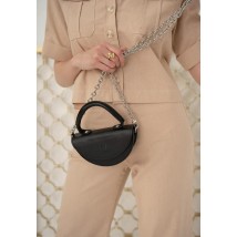 Women's leather mini bag Chris micro black