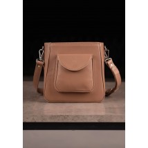 Women's leather bag Stella caramel crust