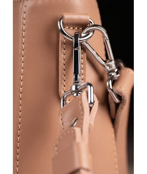 Women's leather bag Stella caramel crust