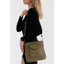 Women's leather bag Stella olive