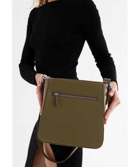 Women's leather bag Stella olive