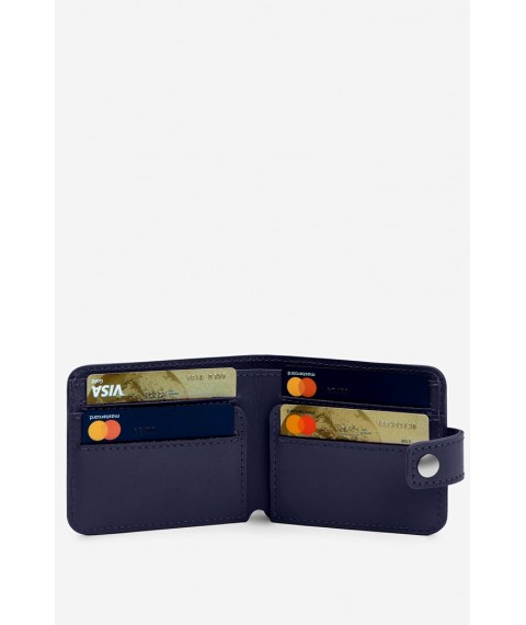 Leather wallet Mini 2.2 dark blue