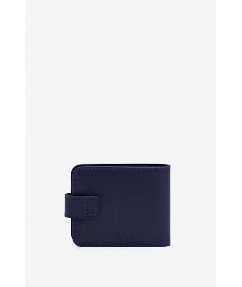 Leather wallet Mini 2.2 dark blue