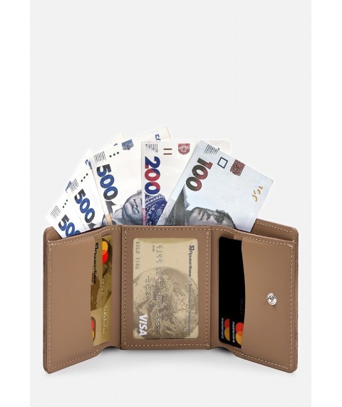 Trinity leather wallet caramel crust