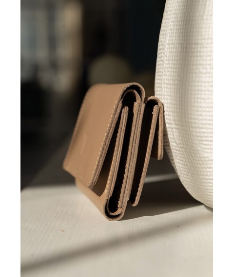 Trinity leather wallet caramel crust