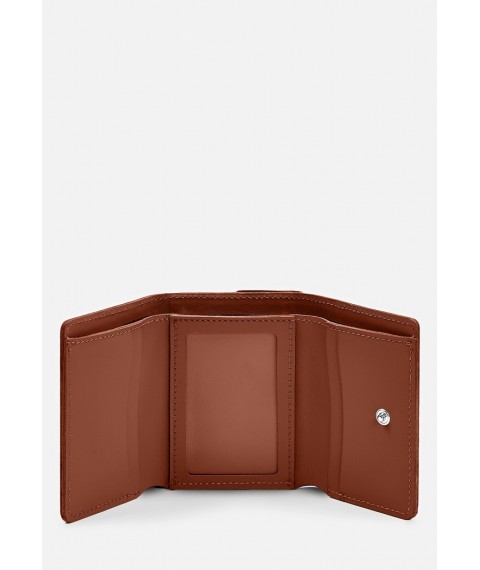 Trinity leather wallet dark brown crust
