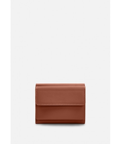 Trinity leather wallet dark brown crust