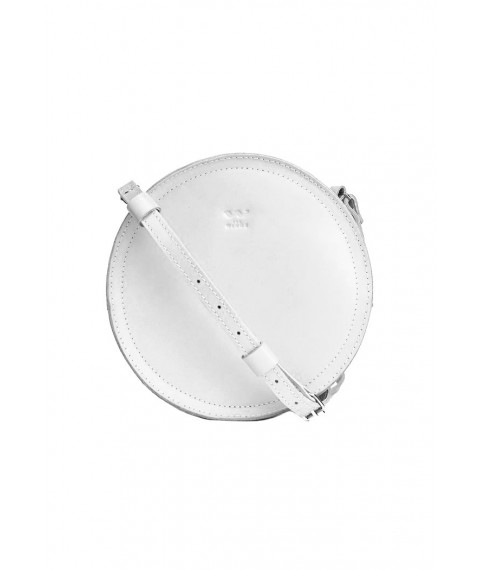 Women's leather bag Amy S white crust