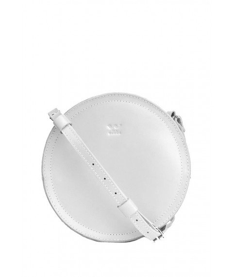 Women's leather bag Amy S white crust