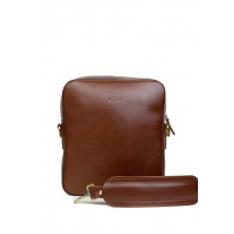 Challenger S leather bag light brown