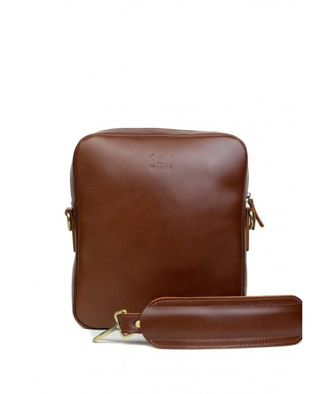 Challenger S leather bag light brown