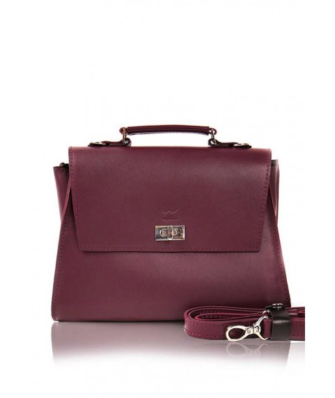Women's leather bag Classic burgundy
