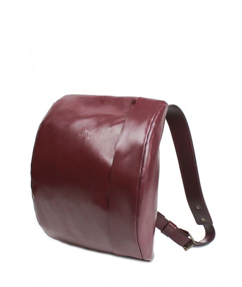 Leather backpack Cloud S burgundy