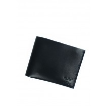 Кожаный кошелек Mini с монетницей черный