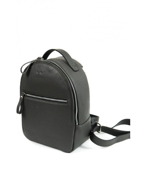 Leather backpack Groove S graphite