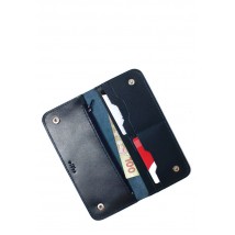 Leather wallet Mark 2 blue